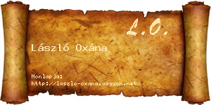 László Oxána névjegykártya